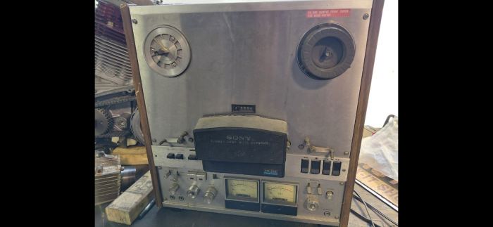 Sony TC 756 4 TRACK PROFESSIONAL REEL TO REEL TAPE RECORDER * UNTESTED For Parts