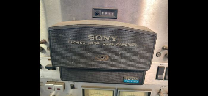 Sony TC 756 4 TRACK PROFESSIONAL REEL TO REEL TAPE RECORDER * UNTESTED For Parts