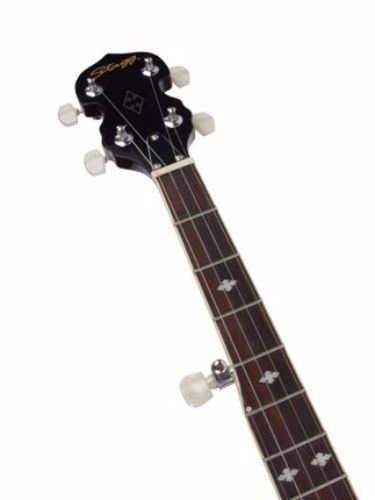 Stagg Deluxe 5 String Bluegrass Banjo W/Resonator & 30 Bracket Hooks #BJM30DL