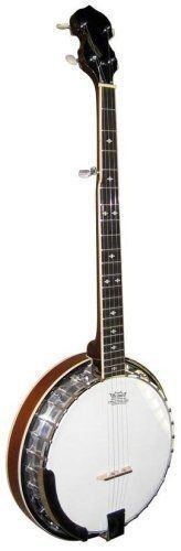 Stagg Deluxe 5 String Bluegrass Banjo W/Resonator & 30 Bracket Hooks #BJM30DL