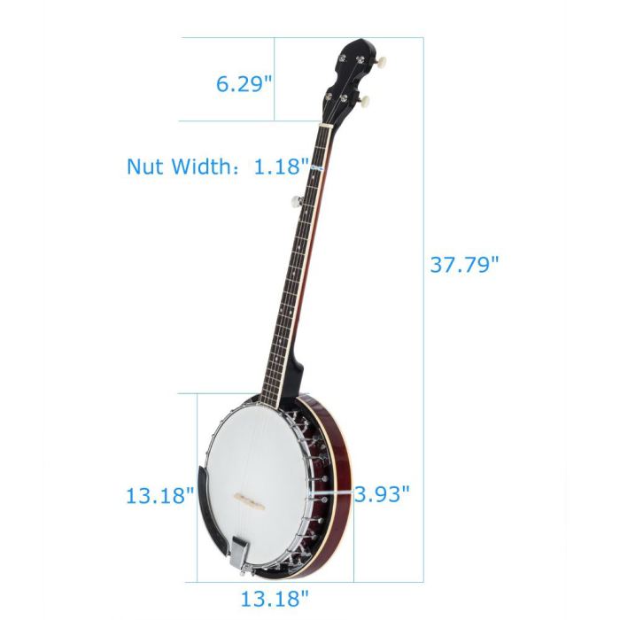 Pro Quality 5-String Banjo for Ragtime or Bluegrass NEW