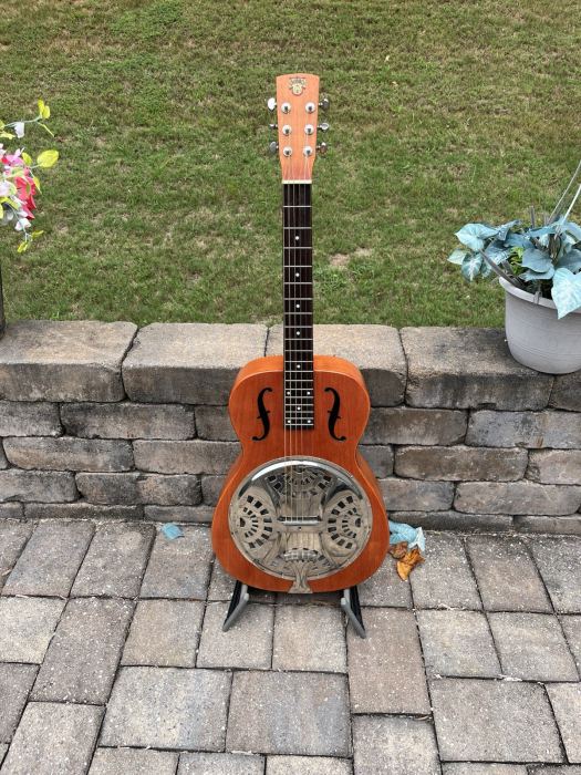 2010 Dobro Hound Dog Resonator Square Neck Guitar