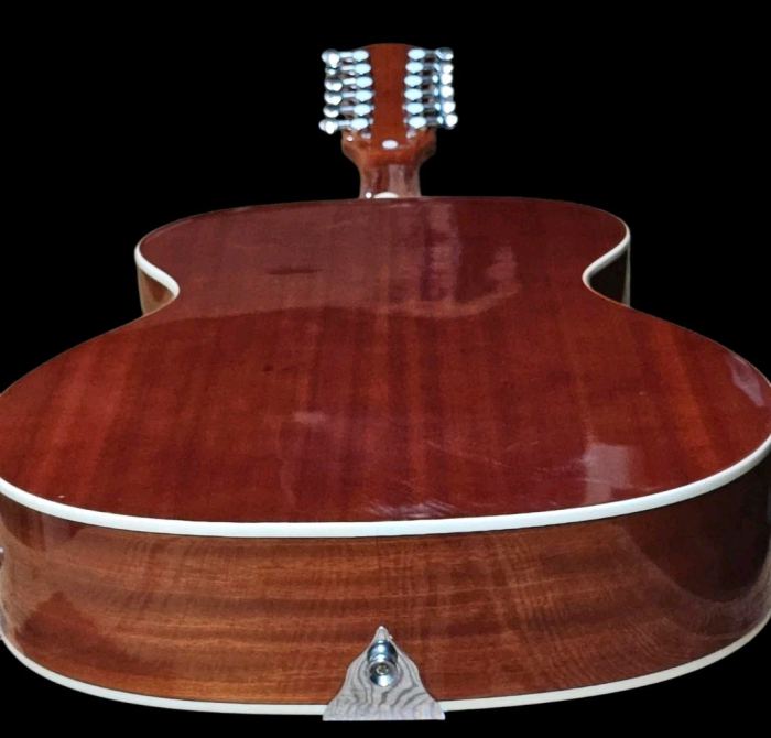 MAPLE FLAMED 12 STRING FULL-SIZE ACOUSTIC/ELECTRIC DOBRO RESONATOR GUITAR
