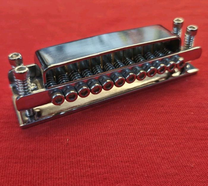 12-String Bridge w/ baseplate & cover For Rickenbacker NO USA CUSTOMS FEES.