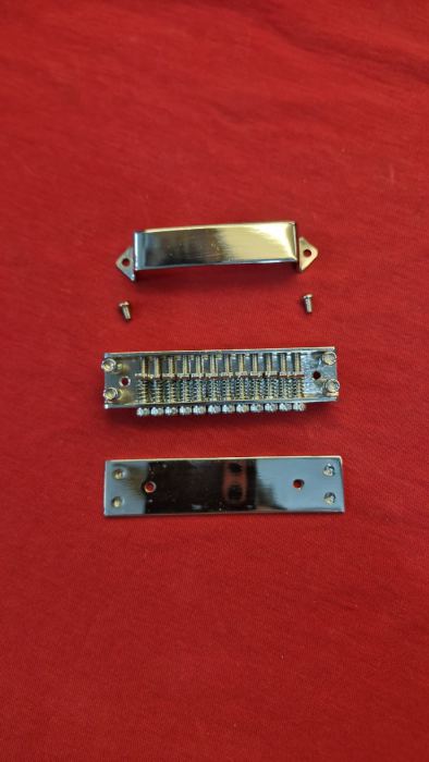 12-String Bridge w/ baseplate & cover For Rickenbacker NO USA CUSTOMS FEES.
