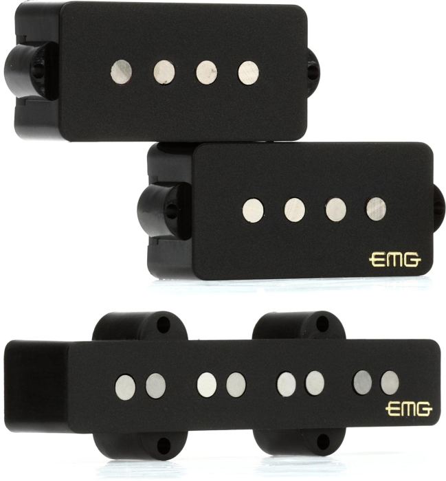 EMG Geezer Butler Signature PJ Bass Guitar Pickup Set Einheitsgröße, Black