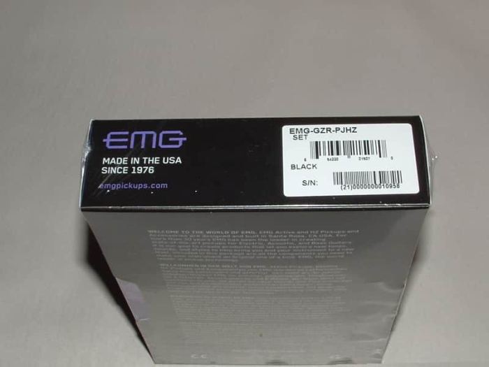 EMG GZR-PJHZ  Geezer Butler Signature PJ-Bass Pickup Set (Black)  New Warranty