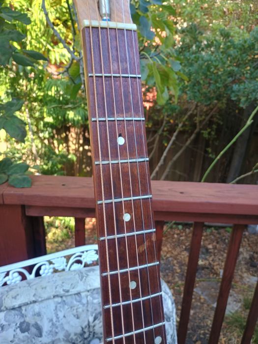 Handmade Luthier Dreadnought Guitar, unusual, solid woods, playing great!