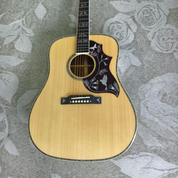 US Warehouse Hummingbird Original Acoustic Guitar Natural Finish All-Solid Wood