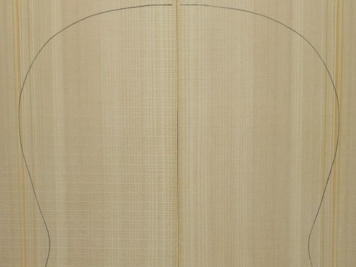 RED SPRUCE Parlor Soundboard Luthier Tonewood Guitar Wood RSAGAP-001