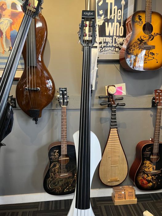 KINGLOS Electric Double Bass - Model ZJDB-1801 - (NS Design Style Like) WHITE