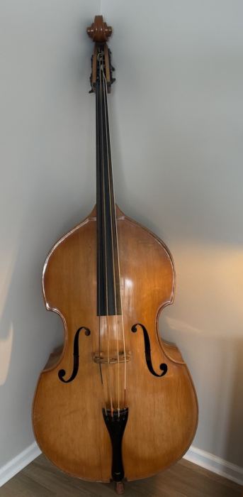 Vintage Made in Germany Vintage Solid Wood Upright Double Bass Standup