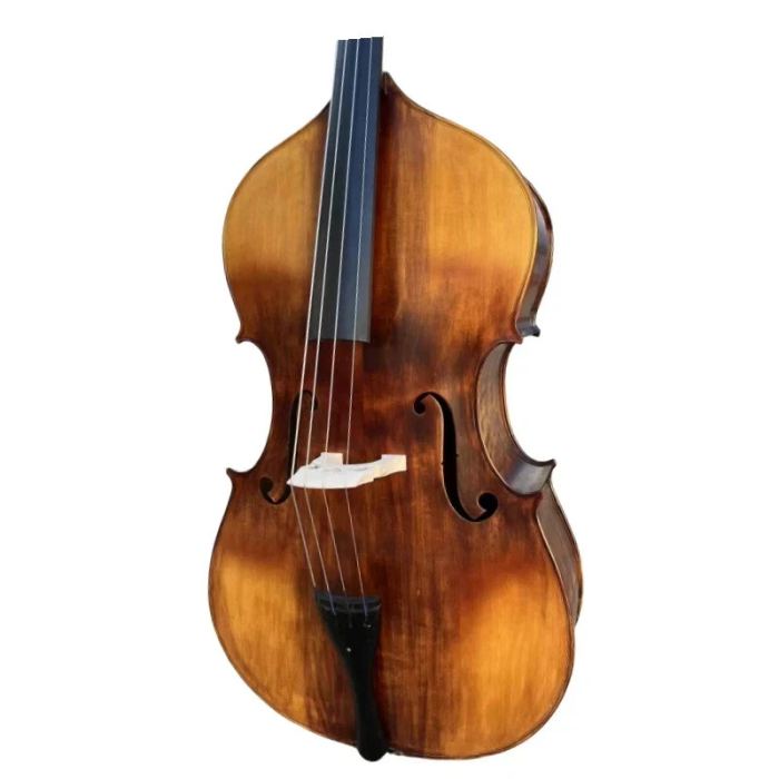 Solid wood  Upright double bass Solid Maple back/Spruce wood top 4/4 #15846