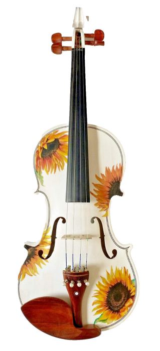 Sunflower White Violin Outfit 1/4