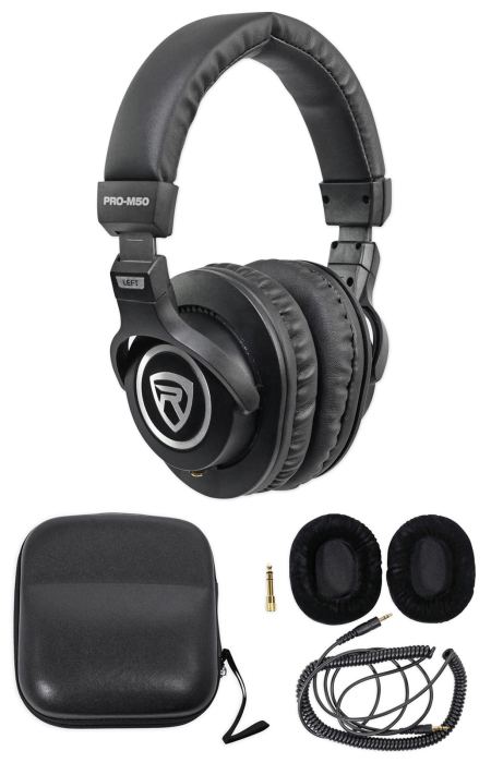 Pair Mackie CR8BT 8" Powered Studio Monitors Speakers w/ Tone Control+Headphones