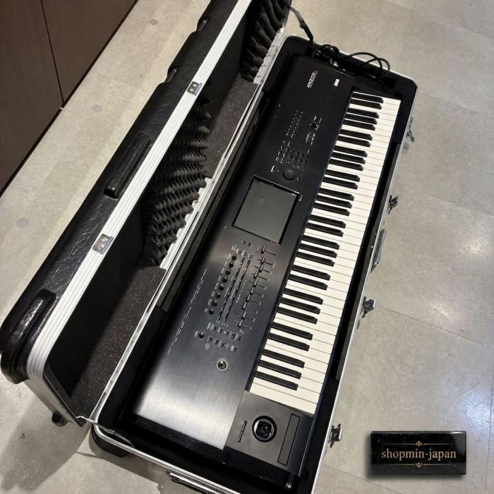 KORG Kronos X 73 RH3 Music Workstation Synthesizer Hard Case Tested from Japan