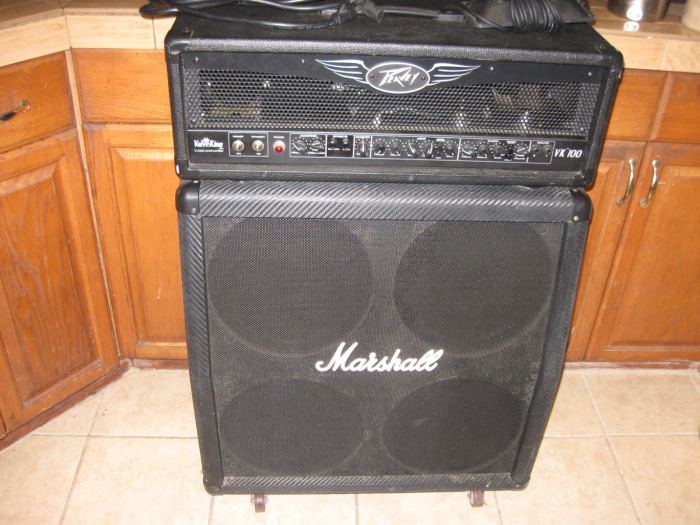 Peavey VK 100 100 Watt Tube Guitar Amp Head Marshall  Slant speskers PICKUP ONLY