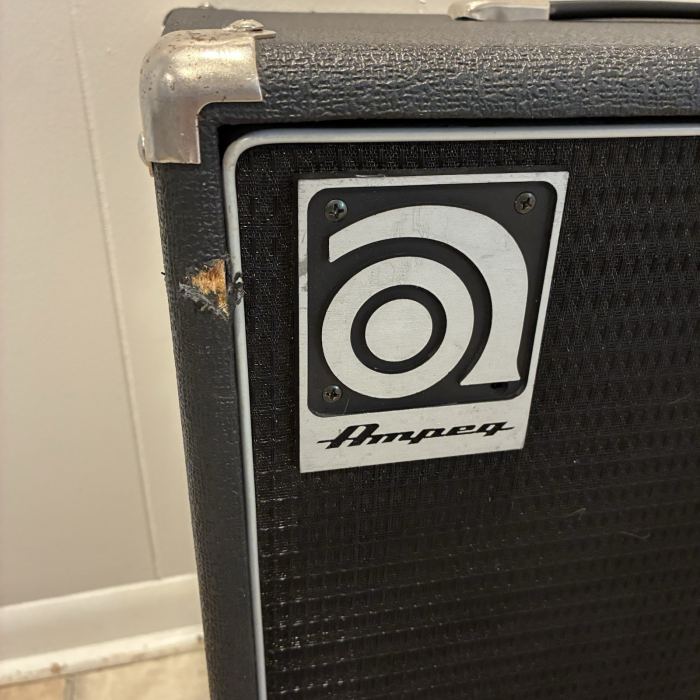 Vtg Ampeg Speaker Cabinet Guitar Bass Amp Single Input 1/4” Jack SVT V4B 70s 80s