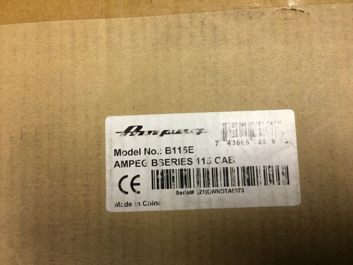 Ampeg B-115E bass cabinet