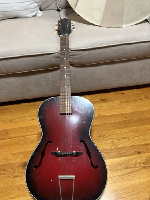 Vintage 1960s Egmond Archtop Acoustic Guitar Made In Holland As Is Project