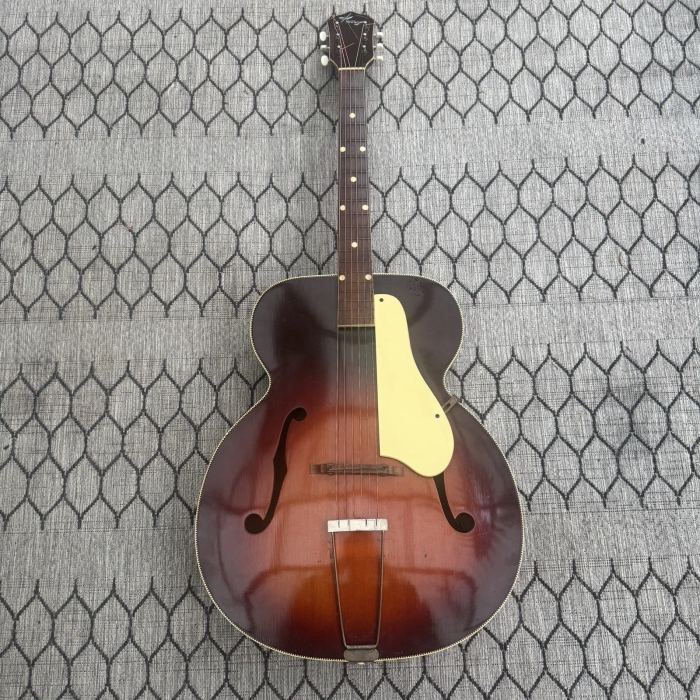 Vintage 1960s Kay N-2 Archtop Acoustic Guitar Sunburst Chicago USA CLEAN!