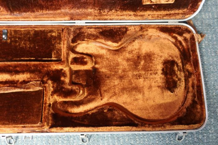 Vintage First Gen 1970s Peavey T-40 T 45 T 20 Bass Guitar Rectangle Case Black