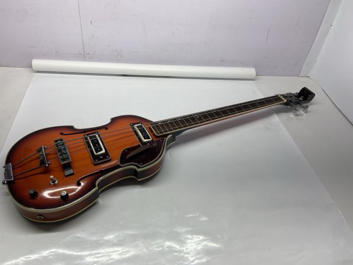 1970’s Conrad Violin Bass Guitar, Sunburst, Model 40177, Beatles Bass Copy