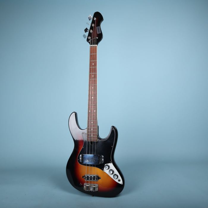 Vintage 1970's Kingston Antares Teisco Short Scale Jazz Bass