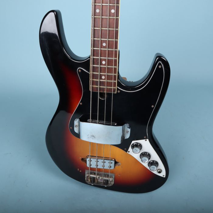 Vintage 1970's Kingston Antares Teisco Short Scale Jazz Bass