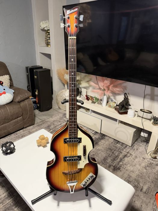 Univox Violin Bass Guitar - 1970s Made In Japan