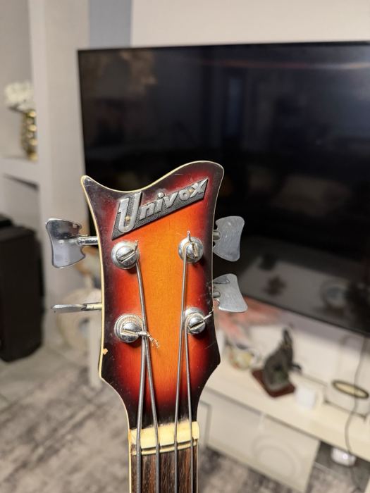 Univox Violin Bass Guitar - 1970s Made In Japan