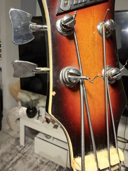Univox Violin Bass Guitar - 1970s Made In Japan