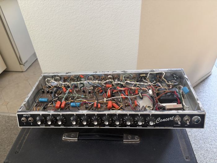 Vintage Fender Concert Paul Rivera Chassis Amp Amplifier Tested With Tubes