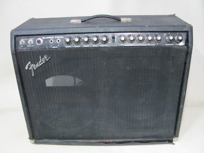 VINTAGE FENDER SUPER TWIN 2X12 TUBE GUITAR AMPLIFIER 180W USA PROJECT PARTS REPA