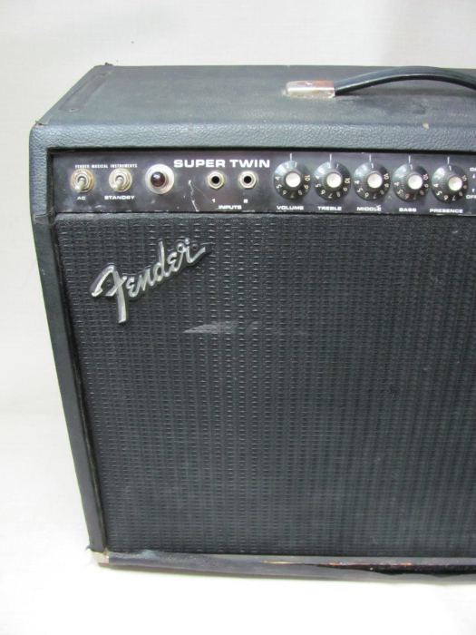 VINTAGE FENDER SUPER TWIN 2X12 TUBE GUITAR AMPLIFIER 180W USA PROJECT PARTS REPA