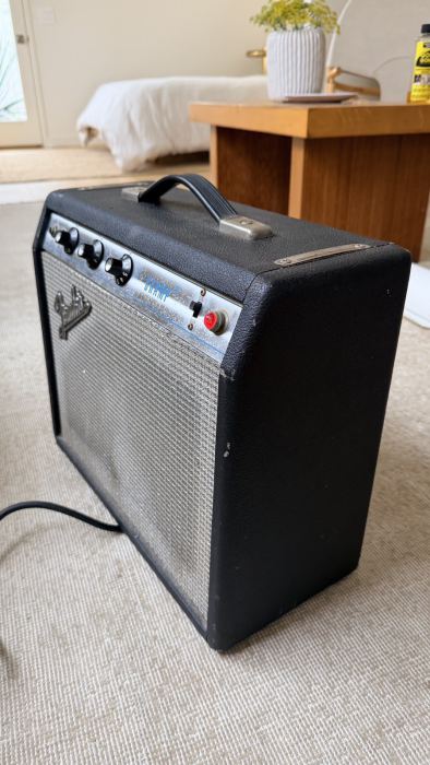 Vintage 1970 Fender Silverface Champ Tube Guitar Amplifier - All Original