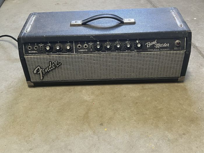 Vintage Fender Blackface Bandmaster Amplifier – Modified Bassman – Works Perfect