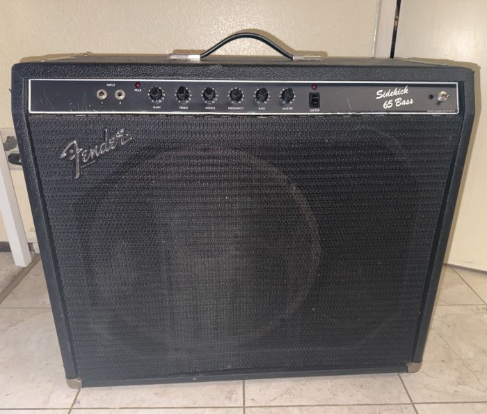 Vintage Fender Sidekick 65 Bass Guitar Amplifier *Please Read First* No Cabinet