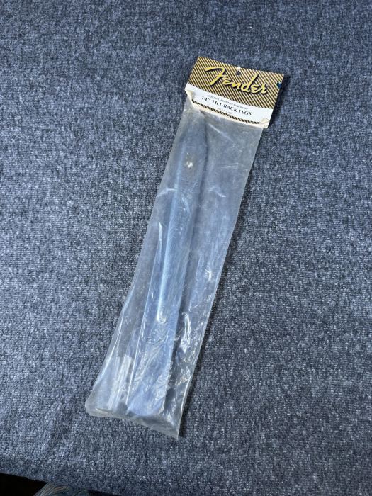 Vintage Fender Amplifier Hardware 14 Inch Tilt Back Legs NOS Silver Guitar Amp