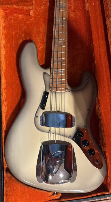 1978 Vintage Fender Jazz Bass - Rare ANTIGUA / Maple neck w/white inlay & OHSC