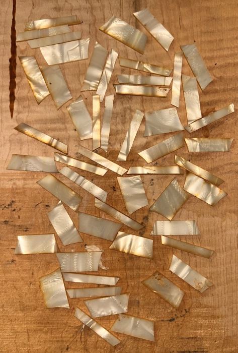 Vintage Gibson Les Paul Pearloid Cellulose Nitrate Trapezoid Fretboard Inlays