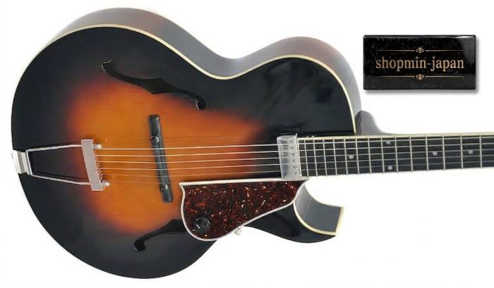 The Loar LH-650 Vintage Sunburst Hand Carved Archtop Electric Guitar W/ Case