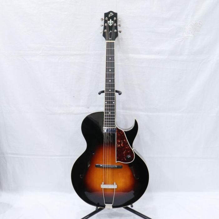 The Loar LH-650 Vintage Sunburst Hand Carved Archtop Electric Guitar W/ Case