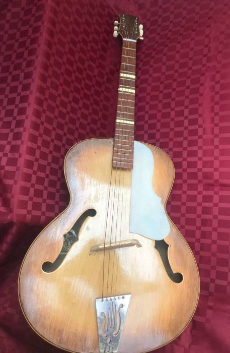 Vintage Lignatone Archtop Jazz Guitar Czechoslovakia 1960s Rare