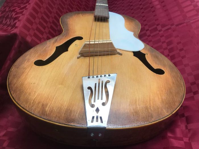 Vintage Lignatone Archtop Jazz Guitar Czechoslovakia 1960s Rare