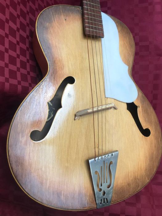 Vintage Lignatone Archtop Jazz Guitar Czechoslovakia 1960s Rare