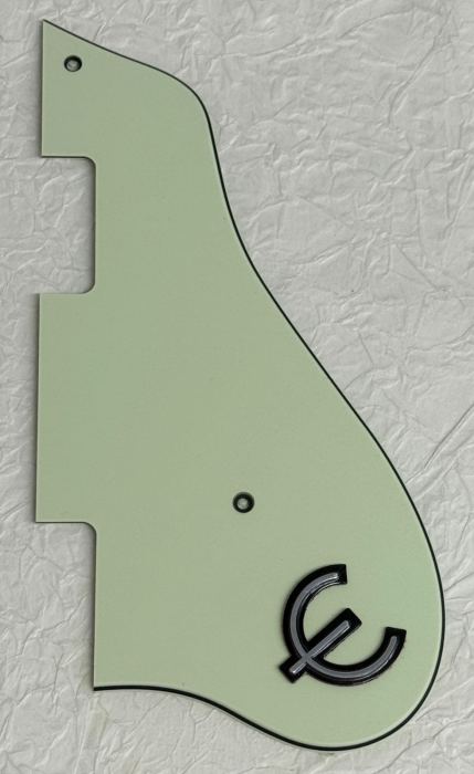 New Great-For Casino Style Jazz Archtop & E Logo Guitar Pickguard Vintage Green