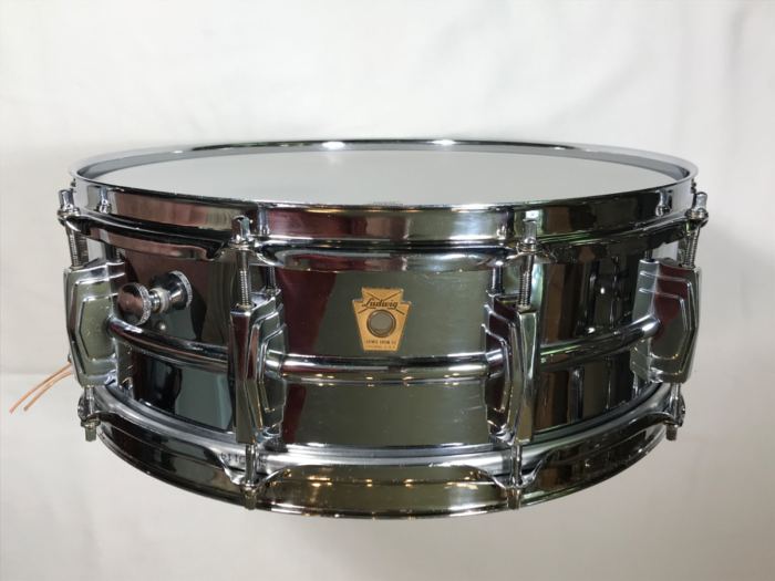 VINTAGE LUDWIG PRE-SERIAL 1961 BRASS SHELL & HOOPS  SUPRAPHONIC 400 SNARE DRUM