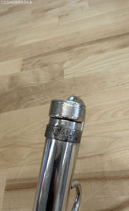 Ludwig Vintage Drum Spring Tension Gauge Tool Silver Mechanical Cushion Casing