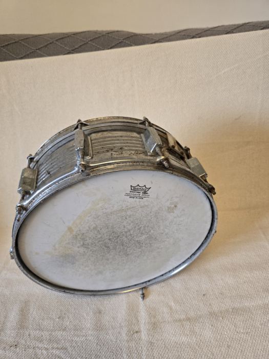 Vintage  Steel  Snare Drum .  Ideal For Restoration . 